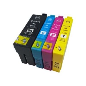 Rabatpakke - Epson 34XL 4 farver BK-C-M-Y blækpatroner Kompatibel 34XL 84ml - Epson - Kompatibel