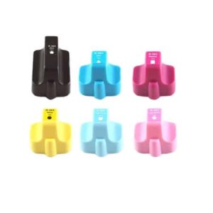 Rabatpakke - HP 363 6 farver BK-C-M-Y-LC-lm blækpatroner Kompatibel 363 - 100ml - HP - Kompatibel