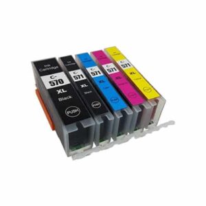 Rabatpakke - Canon PGI-570XL / CLI-571XL 5 farver PBK-BK-C-M-Y Kompatibel PGI-570XL 76ml - Canon - Kompatibel