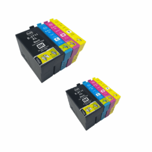 Rabatpakke - Epson 27XL 2 x 4 farver BK-C-M-Y blækpatroner Kompatibel 27XL - 220ml - Epson - Kompatibel