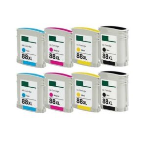 Rabatpakke - HP 88XL 2 x BK-C-M-Y blækpatroner Kompatibel 88XL 282ml - HP - Kompatibel