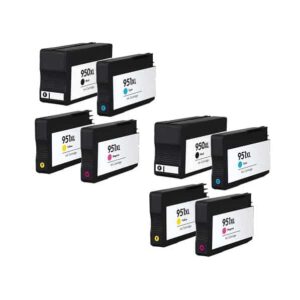 Rabatpakke - HP 950XL / 951XL 2 x 4 farver BK-C-M-Y blækpatron Kompatibel 950XL 322ml - HP - Kompatibel