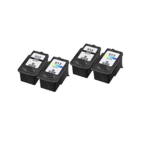 Rabatpakke - Canon PG-512 / CL-513 3 x sort 2 x farve Kompatibel PG-512 66ml - Canon - Kompatibel