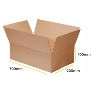 Papkasser 300x200x100 mm ( 2400 stk ) en hel palle - INKpartner ApS