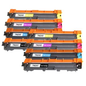 Sæt af Brother TN241/TN245 2x BK/C/M/Y 13.400 sider  alternativ - INKpartner ApS