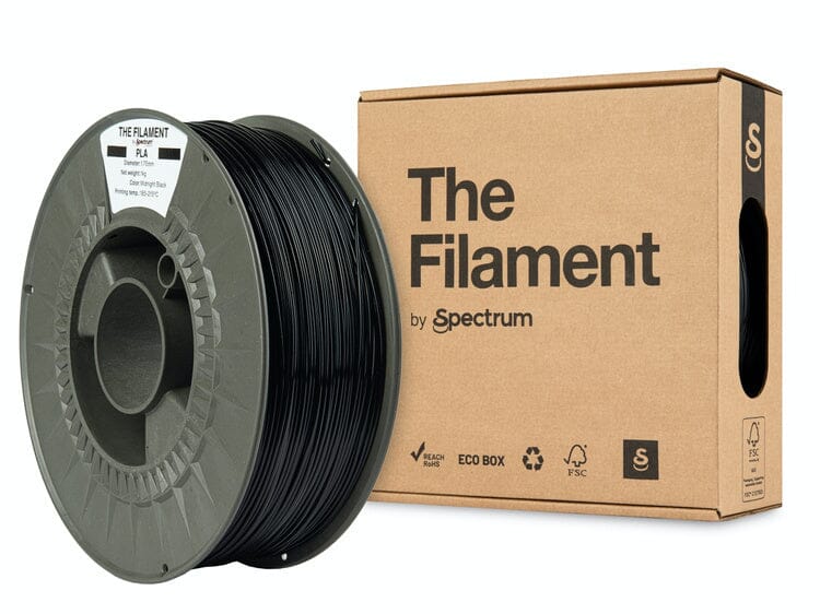 the-filament-pla-midnight-black-175mm-1kg-603173 The Filament - PLA - Midnight Black - 1.75mm - 1kg - Spectrum FILAMENTS