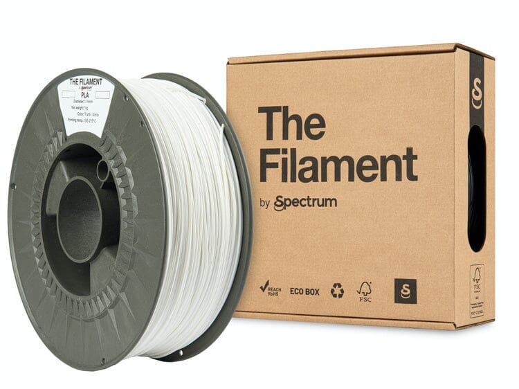 the-filament-pla-traffic-white-175mm-1kg-908659 The Filament - PLA - Traffic White - 1.75mm - 1kg - Spectrum FILAMENTS