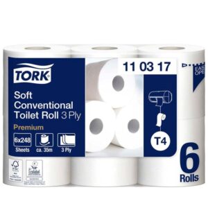 Tork Soft Toiletpapir 3-lags, T4 | 110317, 42 ruller - INKpartner ApS