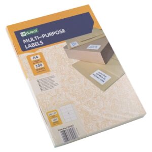 Universaletiketter 10 labels pr ark (105 x 57mm) 100 ark 1000 labels i alt - INKpartner ApS