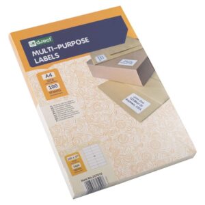 Universaletiketter 16 labels pr ark (105 x 37mm) 100 ark 1600 labels i alt - INKpartner ApS