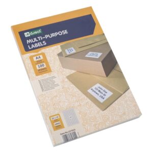 Universaletiketter 189 labels pr ark (25 x 10mm) 100 ark 18900 labels i alt - INKpartner ApS