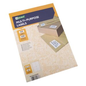 Universaletiketter 4 labels pr ark (105 x 148mm) 100 ark 400 labels i alt - INKpartner ApS