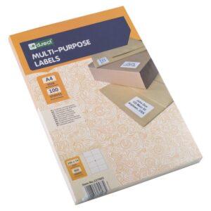 Universaletiketter 8 labels pr ark (105 x 74mm) 100 ark 800 labels i alt - INKpartner ApS