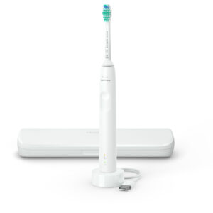 Philips Sonicare 3100 HX3673. Sonisk eltandbørste + rejseetui. Hvid -