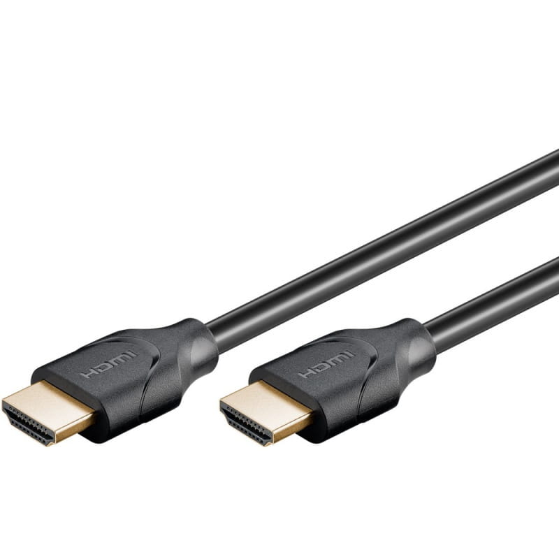 Goobay HDMI 2.1 kabel 2 m – 8K 60Hz, HDR og ARC | Sort Goobay HDMI 2.1 kabel - 8K 60Hz, HDR, ARC, sort - 2m -