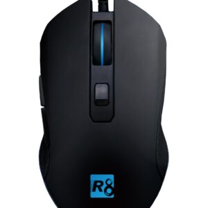 Gaming mus "Disc0"  -  Præcis 3600 DPI gaming mus med LED og 4 hastigheder -