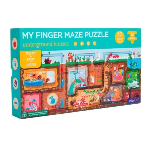 mierEdu Kreativt puslespil - Underground Houses -