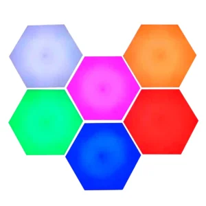 LED Touch Vægbelysning  -  6 Lyspaneler med Fjernbetjening -