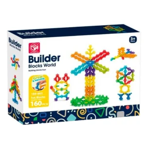 Builder Blocks World - Byggesæt, 160 dele -