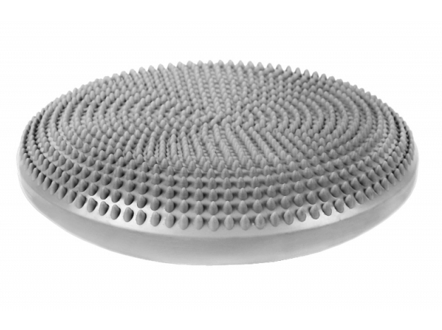 Siddepude-til-urolige-mennesker-graa-1 Siddepude til børn og voksne - ergonomisk balancepude - Ø34 cm, grå -