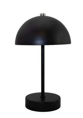 Udklip-11 LED bordlampe m. touch, sort -