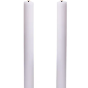 LED kronelys, 22,2 cm, hvid, 2 stk -