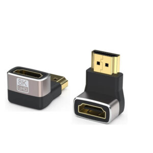 HDMI 2.1 Vinkeladapter 90° - 8K HDMI Han til Hun - Retvinklet HDMI Adapter -
