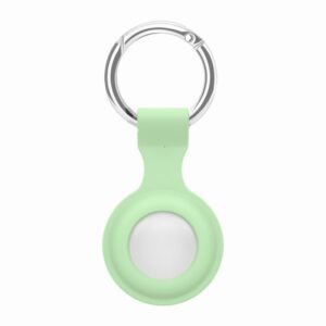 Apple AirTag nøglering i blød og holdbar silikone. Lysegrøn -