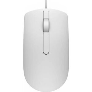 Dell Optisk Mus MS116  -  2 Knapper, Komfortabel Kablet Mus - Hvid -