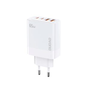 DUDAO A65EU GaN Adapter på 65W. 4 ports oplader med 2xUSB-C & 2xUSB-A -