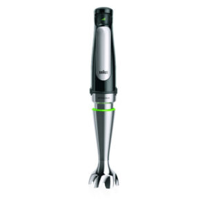 Braun MQ 7000X kraftig stavblender 1000W med 0,6 L bæger  -  Sort/Satin stål -
