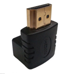 HDMI Vinkeladapter 270Â° (L-formet)  -  4K, Guldbelagte stik, til TV, PS5, Xbox og PC -