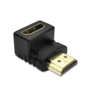 HDMI Vinkeladapter 90Â° (L-formet)  -  4K, Guldbelagte stik, til TV, PS5, Xbox og PC -