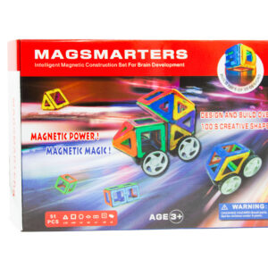 Magsmarters Magnetisk Byggesæt til Børn - 51 Dele -