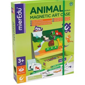 Magnetbog med Dyr og Magnettavle til Børn - mierEdu Animal World -