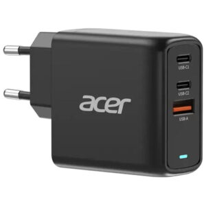 Acer OPD611 GaN USB-C Oplader 67W PD 2x USB-C & USB-A - Sort -