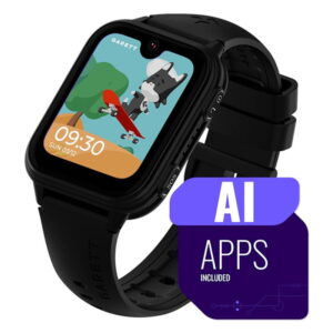 Garett Kids Vibe AI 4G Smartwatch til Børn  -  GPS, Videoopkald, SOS & WhatsApp  -  Sort -