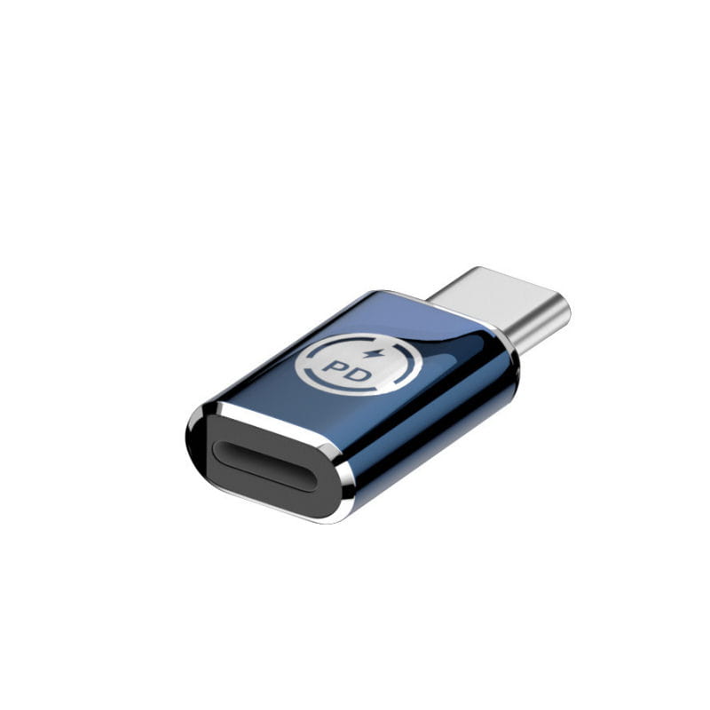 Lightning til USB-C Adapter | PD Hurtigopladning - Lige stik Lightning til USB-C Adapter med 35W PD Hurtigopladning - Lightning Hun til USB-C Han -