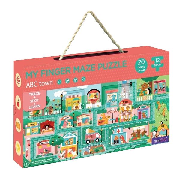mieredu-puzzle-abc mierEdu Kreativt puslespil - ABC Town -