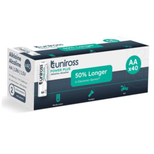 Uniross Power Plus AA Alkaline Batterier 1,5V 40 stk. -