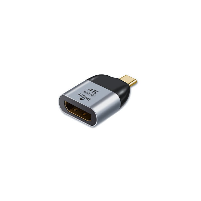 USB-C til HDMI Adapter 4K 60Hz | Til TV & Skærm USB-C til HDMI Adapter 4K 60Hz - Grå/Sort -