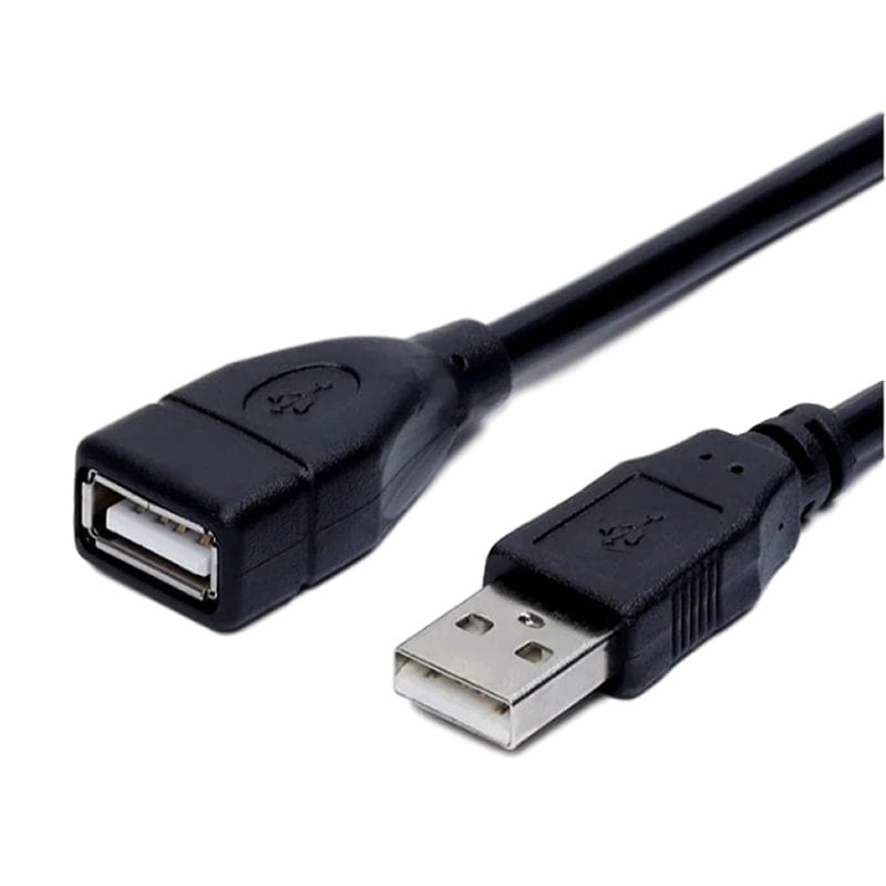 USB 2.0 Forlængerkabel USB-A Han/Hun – Sort USB 2.0 Forlængerkabel USB-A Han til USB-A Hun 10 m - Sort -