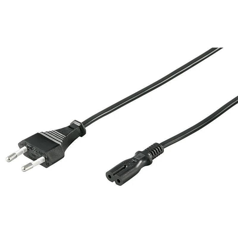 8-tals-opladekabel C7 8-Tals Strømkabel til TV og Elektronik, Sort 1,5 m -