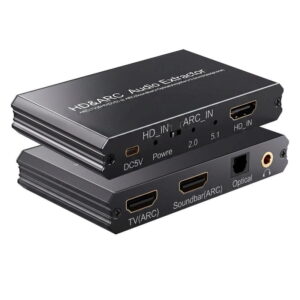 HDMI ARC Audio Extractor til TV og HDMI  -  Optisk og 3,5 mm -