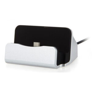 USB-C Dock til Smartphone med 1 m Kabel, Silver -